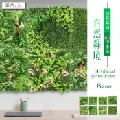 仿真草植-自然綠境(50cm正方形單片 8款可選) dayneeds 植生牆 仿真植物牆 大尺寸 背景牆 形象牆 植草磚