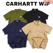  carhartt卡哈特短袖T恤寬鬆休閒工作服襯衫情侶復古潮流嘻哈男女款