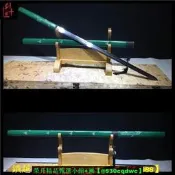 （可開發票）【現貨可開發票】【實木漆鞘】龍泉劍純手工鍛打壹體龍骨高猛鋼竹節劍長劍唐劍武術健身未開刃（滿額免運）