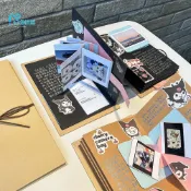 風琴相冊🔥摺疊風琴本 風琴冊 立體風琴書 diy自製情侶照片書 相片相冊本 閨蜜紀念冊 手工卡片書 交換禮物 生日禮物