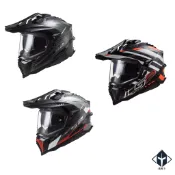 LS2 安全帽 MX701 多色可選 亮面碳纖維 多功能越野帽 內墨鏡 金屬排齒插扣 全拆洗 耳機曹 全罩