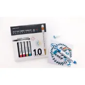 (店+)【SIMBALION 雄獅文具】雄獅SIMBALION 金蔥布料彩繪筆-8色組(GFM-3010)