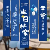 【附發票 免費設計】可加急 酒店包廂18歲成人禮背景牆條幅生日場景佈置寶寶生日快樂裝飾掛布