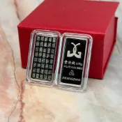 金錩銀樓🔥現貨  PT9995 可分3期 三角N認證 百福一台錢 3.75公克 白金塊 鉑金 鉑金塊 白金條 保值 商品