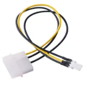 大4PIN 轉 三針風扇電源  三針風扇電源電源轉接線 一對一 轉接線
