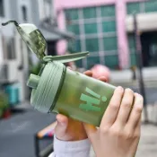好貨優選🏆 杯子 搖搖杯 攪拌杯 搖搖杯pp食品級材質健身運動耐高溫水杯大容量隨行杯塑膠水杯爆款