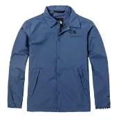 【The North Face】男 防潑水襯衫領防風教練外套.防風防潑水(4U8W-WC4 藍色 V)