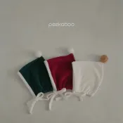 Peekaboo 聖誕精靈寶寶帽【現貨+預購】新生兒帽子 嬰兒帽子 寶寶帽子 兒童帽子 聖誕節帽子 嬰兒衣服 韓國童裝