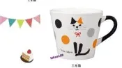 日本Decole concombre加藤真治療癒點點三毛貓馬克杯咖啡杯組  [2016年4月新到貨   ] 