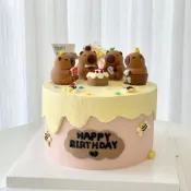 寇比 卡皮巴拉 造型蛋糕 水豚 生日蛋糕 蛋糕 卡通蛋糕