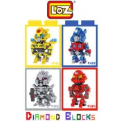 --庫米--LOZ 鑽石積木-9401 - 9404 變形金剛系列 大黃蜂 柯博文 密卡登 螫刺  迷你積木
