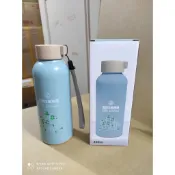 (台北雜貨部) 雙層隔熱玻璃瓶 附提繩 台灣製 (300ml) 耐溫100度