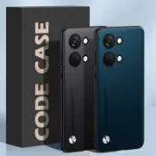 適用於 OnePlus Nord 3 5G 時尚皮革質感後蓋軟 TPU 框架保護套