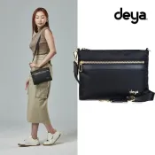 deya︱posh 輕盈時尚斜背包 黑色︱防潑水抗菌 輕量包 頂級尼龍