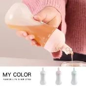 Mycolor 醬料瓶 醬料罐 控油瓶 擠壓壺 擠壓瓶 擠壓罐 調料瓶 調料罐 醬油瓶 調味瓶 調味罐 有刻度 沙拉醬 塑料瓶 分裝瓶 控油瓶 控油壺 番茄醬 瓶罐 料理瓶 醋 廚房 Pogson 五孔擠壓醬料瓶♚MY COLOR♚【M111】