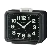 大高雄鐘錶城 seiko SK037 精工 響鈴靜音貪睡鬧鐘(QHK062K)黑/8.9X10.9cm｜樂天領券現折★全館特惠中★指定刷卡回饋10%