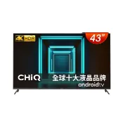 CHiQ 啟客 43吋4K HDR全面屏智慧連網液晶顯示器 含WIFI攝影機 (CQ-43AF7P9)
