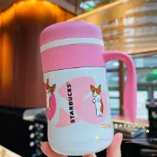 星巴克杯子2026新年禮物狗年限定奶牛塗鴉可愛柴犬膳魔嬉戲不鏽鋼保溫把手隨行杯子