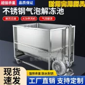 （可開發票）商用不銹鋼氣泡解凍池牛羊肉化凍緩化池雞爪鴨爪冷凍解凍蔬菜清洗（宏泰商行）