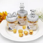  ◎FlowerSP◎銀彩童趣糖果罐-爆米花 婚禮小物/二次進場/送客禮/派對點心/古早味/爆米花/活動小禮物