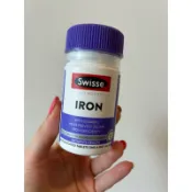 澳洲 空姐! 代購 swisse 鐵片 IRON 鐵劑 30粒 女性