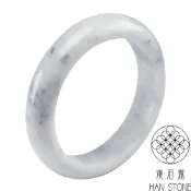 【漢石齋】天然翡翠A貨 手鐲玉鐲 春帶彩飄花種帶山水墨翠 福 利 品(手圍18.3/版寬14.4mm)