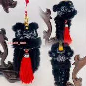 下殺 雄獅吊墜 招財醒獅祝福掛飾 汽車中控臺舞獅保平安擺件 掛件 吊飾 diy獅頭 禮物 車內平安掛件 美麗麗精選