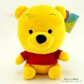UNIPRO優鋪 【UNIPRO】迪士尼 維尼家族 Q版 坐姿 維尼 16公分 絨毛玩偶 娃娃 吸盤吊飾 小熊維尼