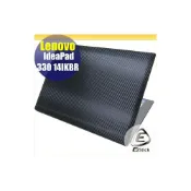 (店+)【Ezstick】Lenovo 330 14IKBR 14 Carbon 筆電機身貼｜黑色卡夢紋｜上蓋+鍵盤週圍｜深色機專用