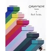 瑞士CARAN D'ACHE卡達 x Paul Smith 849 第四代 前衛雙色調 限量版聯名款原子筆 黑色M尖