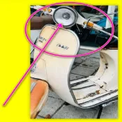 偉士牌VESPA 125 primavera機車 雙爪 木瓜燈  偉士牌Vespa 90 V9A1T V9A1M 偉士牌