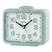 大高雄鐘錶城 seiko SK037 精工鐘 (QHK061N) 夜光指針鬧鈴貪睡鬧鐘 綠 8.6 x 10.9 x 6.4cm｜樂天領券現折★全館特惠中★指定刷卡回饋10%