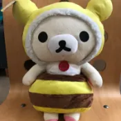 拉拉熊 rilakkuma 蜜蜂裝 娃娃 玩偶 布偶 絨毛玩具 絨毛娃娃 絨毛玩偶
