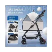(店+)【JJ】寵物推車 減震輕便 可摺疊推車 狗狗貓咪包分離籠 外出旅行中小型犬寵物車