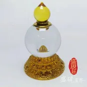 【盛硯莊佛教文物】水晶大佛舍利塔(莊嚴寶物)