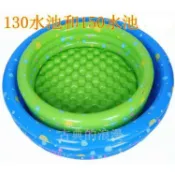 快樂購一店 寶貝屋兒童充氣泳池 加厚 游泳池 球池 戲水池 兒童充氣式泳池三環印花充氣泳池 釣魚池 海洋球池 嬰兒戲水池