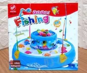 ♈叮叮♈海底世界電動音樂旋轉雙層釣魚玩具組2色 聲光音響親子同樂上下雙層可旋轉 豪華釣魚玩具組 兒童朋友聚會互動有趣