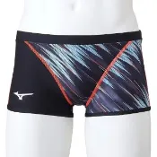 【MIZUNO 美津濃】EXER SUITS 平口泳褲 訓練用 耐穿 (N2MBA07192黑x綠松石)