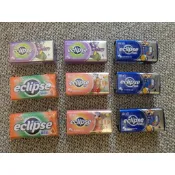 二手收藏 易口舒 Eclipse 無糖薄荷錠(空盒) 小盒子 藥盒  小鐵盒 小物收納
