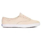【Keds】CHAMPION 全新升級輕奢柔軟皮革休閒小白鞋 (9234W112223粉)