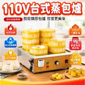 110V電熱蒸鍋 台式蒸包爐 小籠包蒸鍋 多功能蒸包子機 商用早餐機 加厚不鏽鋼機身 臺式蒸包爐 商用電熱四頭小籠包蒸鍋