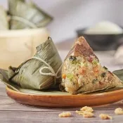 【紅豆食府】上海菜飯鮮肉粽禮盒 (內含180gx4 名店 端午節 手工 冷凍 江浙 送禮)