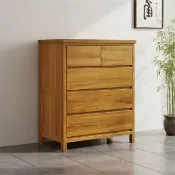 【ASSARI】中式全樟木實木五斗櫃(寬102*深50*高123cm)