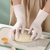 (店+)【生活職人】洗碗手套 合成橡膠 工作手套 一次性 丁晴手套 防滑手套 NBR 食品級 防油手套 無粉 洗碗手套 無粉手套 清潔手套