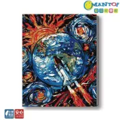 (店+)【Manto】台灣製DIY數字油畫-航向宇宙|超取專用大小
