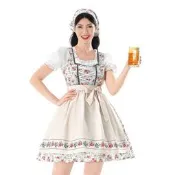 【愛購】德國啤酒節服裝慕尼黑狂歡節田園農場女僕裝巴伐利亞Dirndl連衣裙