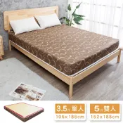 Boden-A2 特維拉 冬夏兩用涼蓆護背硬式連結式彈簧單人/雙人床墊-3.5尺/5尺