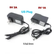 Ac轉dc 9伏9V 1A 2A 1000ma 2000ma電源適配器供應變壓器 1000ma 5.5*2.5mm充電器