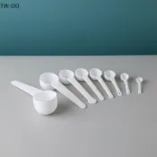RenqingTW 量勺 10PCS 防滑手柄塑料量勺嬰兒奶粉咖啡蛋白家用烘焙用 NICE