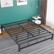 (店+)【藍色的熊】001-1鐵製床架 6尺(床底 鐵床 床底板 床板 雙人床 宿舍床)